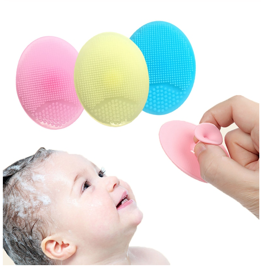 3 x Silicone Blackhead Exfoliating Face Scrubbing Baby Washing Brushes Facial Cleansers