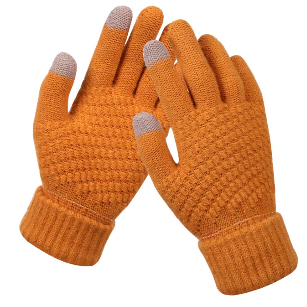 Cashmere Wool Knitted Gloves With Touch Screen