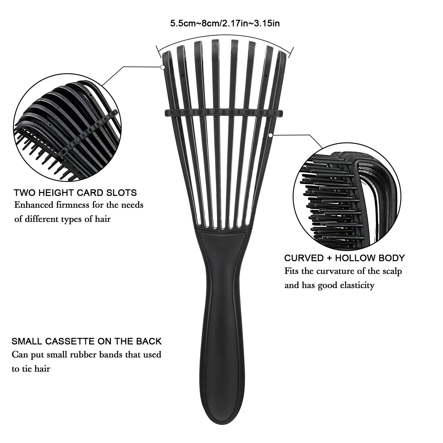Detangling Brush for Natural Hair - Wet or Dry