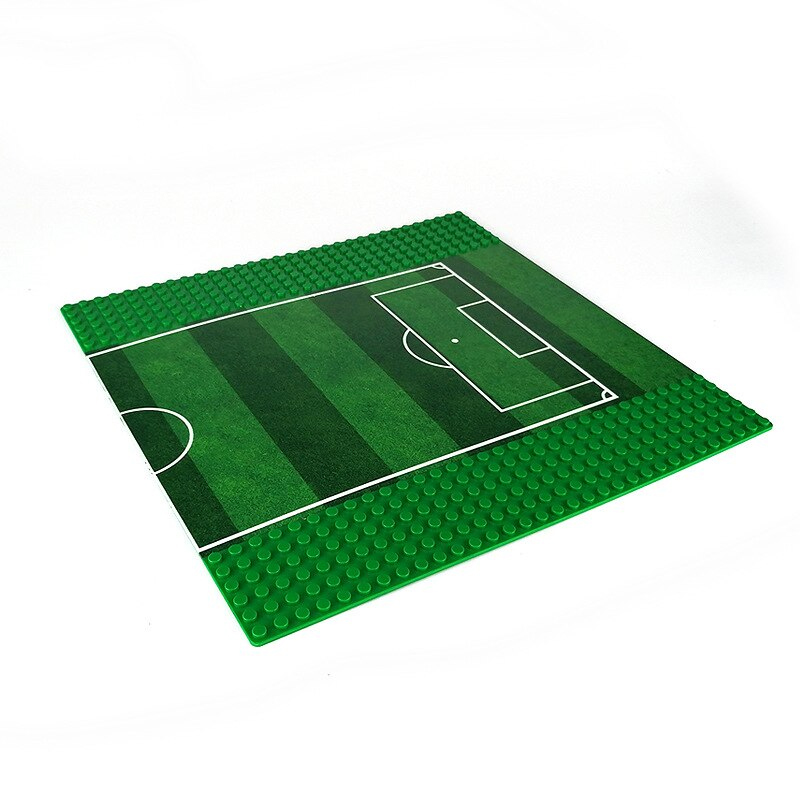 Football Pitch Baseplate - Compatible With Major Brand Including Lego