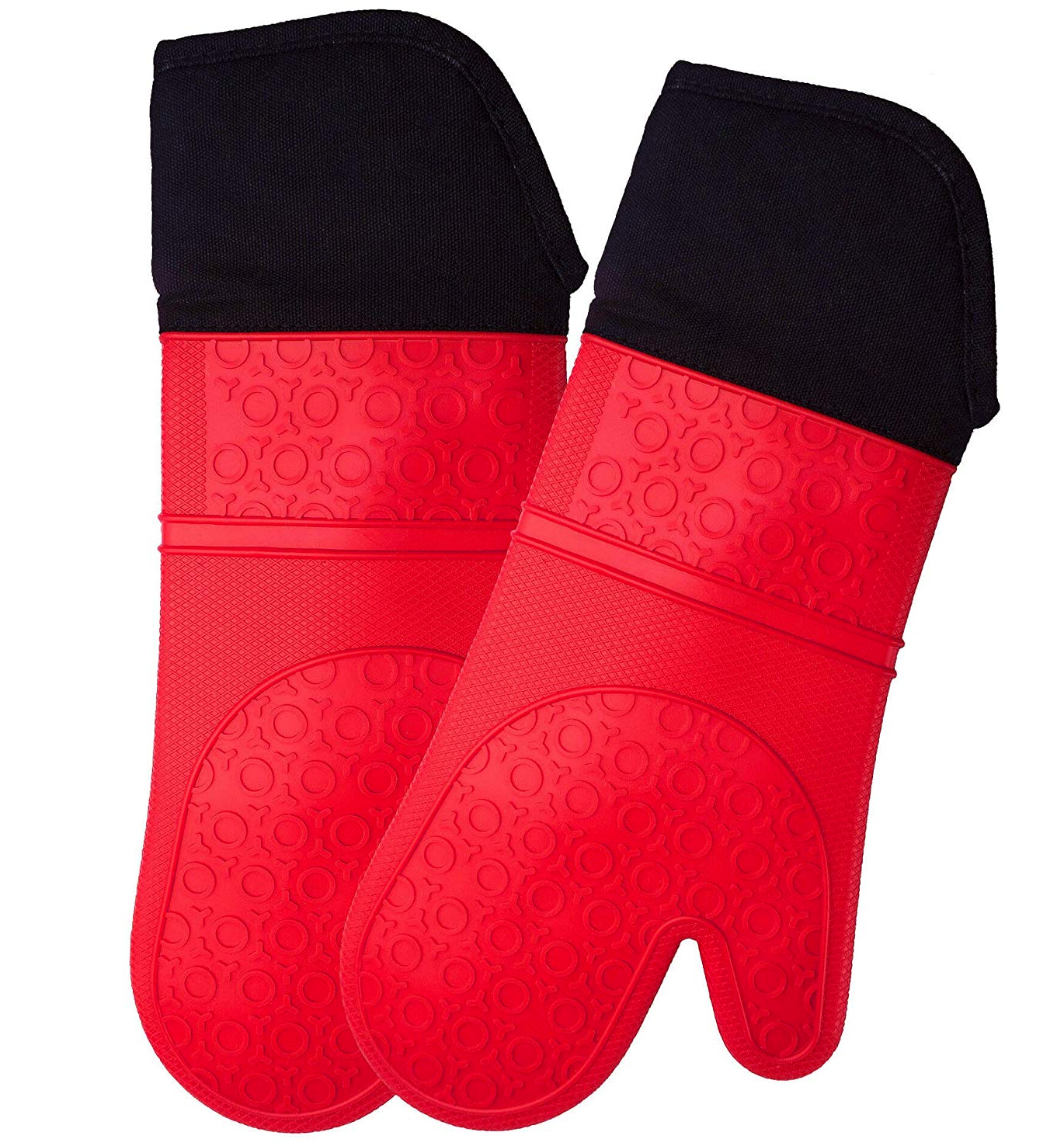 Professional Silicone Oven Mitt with Quilted Liner - Safe to 480°F
