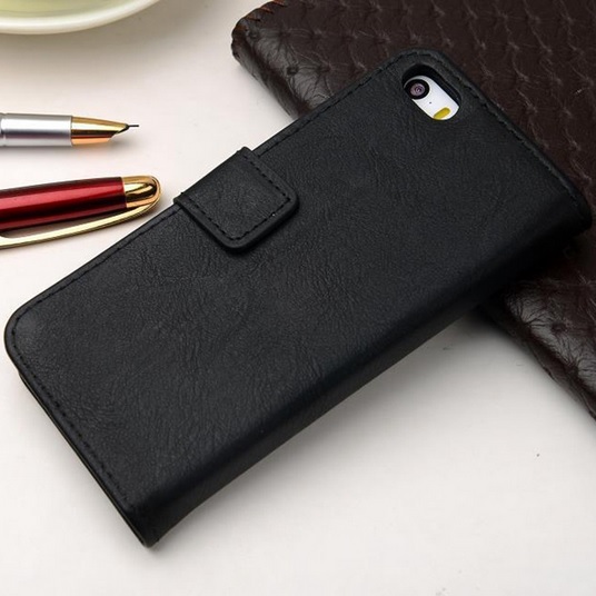 Vegan Leather iPhone Case with Card Wallet Slots  Stand